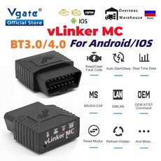 Vgate vLinker MC ELM327 V2.2 블루투스 3.0 4.0 OBD2 스캐너 2 BimmerCode FORScan 자동 진단 도구 ELM 32