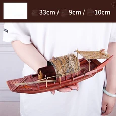 중국 스타일 목조 보트 장식 공예 수제 보트 단단한 낚시 보트 천막 보트 세일링 관광 보트 모델, B-8 레벨