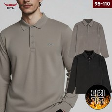 BFL 남성 겨울 피치기모 긴팔 카라티셔츠 웜업티 폴로티 데일리 근무티 골프티 W2EKTS-622
