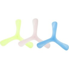 3개 세트 다크 부메랑 가벼운 야외 장난감 남녀공용 쉽게 던질 수 있는 무작위 색상 여가 활동 뒷마당 즐기기, 3개 세트 다크 부메랑 가벼운 야외 장난감 남녀공용 쉽