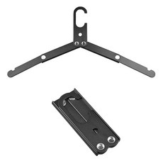 접이식 휴대용 PA 용 초경량 도로 알루미늄 방지 PARA 여행용 옷걸이 미끄럼 CABIDES, Bla, 1개