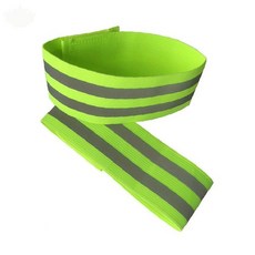반사 안전띠 야간 조깅용 시인성 밴드 자전거 보행자 각반형 라이딩 스포츠 야외활동, 1개, 형광그린 1p