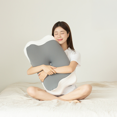 Luvian 편안한 메모리 폼 경추 베개 깊은 잠 숙면 배게, 1개, 그레이