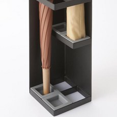 안쓰러지는 3단 우산 꽂이 4구 매장 가게 오픈 선물 현관 신발장 정리, 블랙
