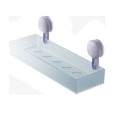 DFMEI 馬卡龍磨砂置物架衛生間免打孔壁掛吸盤收納架浴室洗漱臺收納盒, 1個, 如圖