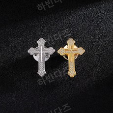 십자가 뱃지 크로스 브로치 패션 악세사리 코사지 셔츠 카라 핀