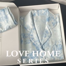 [Relra 렐라] 유럽 뜨왈디자인 실키실키 파자마 SET
