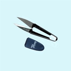 블랙 쪽가위 가죽골무 동대문의류부자재 강템, 1개