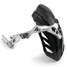 臺灣出貨 守護者後擋泥闆通用適用小牛雅迪小猴子m3m5電摩改裝擋水泥瓦後盾, 四代擋泥板通用【水轉印】銀色, 1個