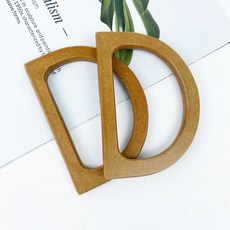 헤세드 5컬러] 뉴 반달핸들 우드핸들 마크라메 재료 가방손잡이(1쌍), 카멜, 1개