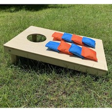 콘홀 보드 게임 빈백 스포츠 학교 축제 야유회 과녁 테이블 접이식, 메이플48x30CM/모래주머니8개, 1개