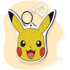 GM7 피카츄 보석 비즈 왕키링 가방장식 보석비즈키링세트