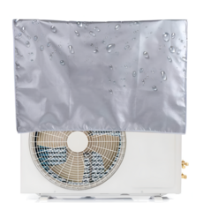 InLoop 간편한 에어컨 방수 덮개 실외기 커버, 그레이