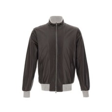 바르바 폭스 지퍼 레더 재킷