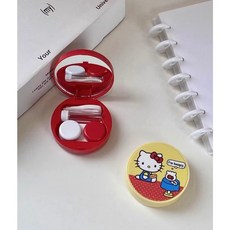 헬로키티 하드 거울 드림 렌즈통 렌즈케이스
