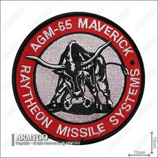 ARMYGO 空軍AGM-65小牛飛彈射控系統部隊章模型，精緻軍事模型收藏, 1個, 不車魔鬼氈