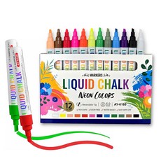 Glapy 지워지는 더블팁 윈도우마카, 1세트, 12색