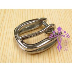 安提帕斯手工皮革不銹鋼製2004馬蹄型皮帶頭(銀色20mm), 1個