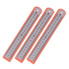 鋼尺 直尺 金屬測量工具, 1個, 鋼闆尺-20cm-1把 耐磨耐用 ,加厚防銹