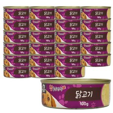 헬로도기 참좋은간식 강아지 캔, 닭고기, 100g, 24개