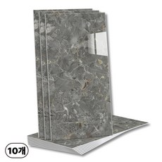 에이제이케이 붙이는 벽지 대형 접착식 폼블럭 데코 타일 대리석 타일시트지, 그리스 그레이, 10개