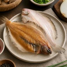 국내산 반건조 물가자미, 1개, 중 2kg 내외 (20미)