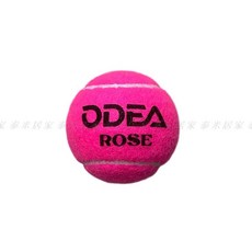 台灣現貨 ODEA ROSE粉紅色專業訓練用網球(單顆)無壓訓練球 發球機 練習球 網球 無壓網球 粉色 造型*, 1個, ODEA-ROSE粉色網球(單顆)