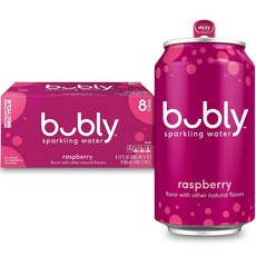 bubly 버블리 블랙베리 스파클링 워터 미국 직배송 355ml 8개, 산딸기