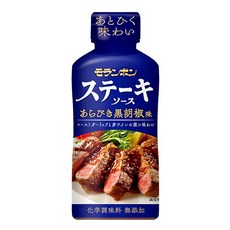 モランボン 牛排醬 蔥味 萬用醬 化学調味料無添加, 1個, 牛排醬黑胡椒 (經典藍)
