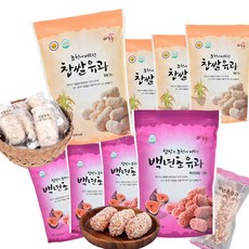 전통한과 찹쌀유과 (80g x 4봉) + 백년초유과 (80g x 4봉), 80g, 8개