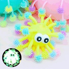 12cm LED 야광 눈송이 말랑이 스트레스해소 피젯 토이, S 12cm_sc275, 1개