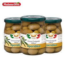 마다마올리바 그린 체리놀라 올리브 350g, 3개