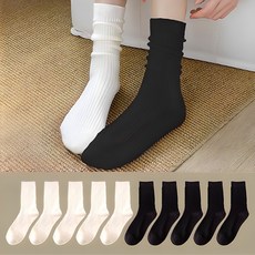 데일리유 여성용 노블프리미엄 무지 데일리 중목 양말 10켤레