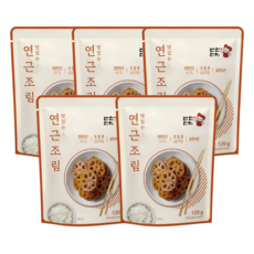 [반찬단지플러스] 연근조림, 5개, 120g