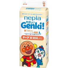 테이프 M 사이즈네피아 GENKI! 호빵맨 기저귀 네피아 부드러운 (6 ~ 11kg) 56 장, 중