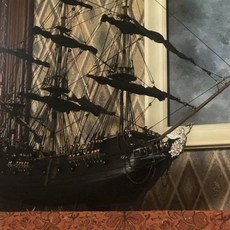 黃金號黑珍珠號海盜船模型DIY木製套材模型, 1個, 2024黃金號黑珍珠號海盜船模型DIY木