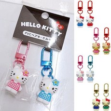 산리오 헬로키티 PVC 페어 키홀더 키링 열쇠고리, 레트로(620400)