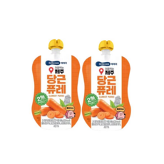 베베쿡 처음먹는 제주당근 퓨레, 2개, 80g, 당근맛