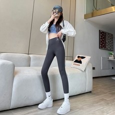 加絨鯊魚收腹顯瘦褲女秋冬加厚高腰保暖瑜伽芭比褲