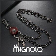 MIGNOLO 鷹爪褲鍊 復古褲鏈 牛仔褲配件 腰間配飾 男生掛鏈, 1個, ZP003｜鷹爪褲鍊-棕, 棕