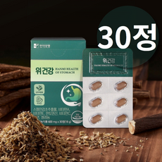 스페인감초 추출물 위 헬리코박터균 약1개월분, 30정, 1개