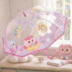 캐치티니핑 슈가핑 하츄핑 여아용 입체 프릴 우산 캐릭터 투명우산