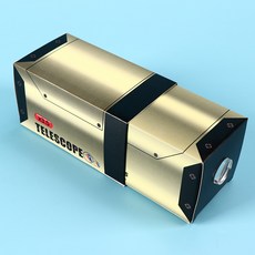 兒童DIY玩具望遠鏡，益智科學小製作，培養動手能力與觀察力，探索天文奧秘, 30倍, 1個