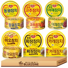 동원참치 90g 6종 세트 (스탠다드+고추+야채+짜장+마요+카레)x2, 12개