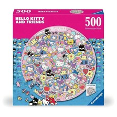 Ravensburger Hello Kitty 500피스 원형 직소 퍼즐 | 프리미엄 품질 유럽산 FSC 인증 소재