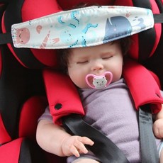 차량용 넵업 목쏠림 방지 밴드 머리받침 카시트 머리고정밴드 목베개