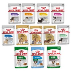 로얄캐닌 강아지 습식 파우치 박스 모음