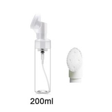휴대용 Facewashing 무스 거품 병 비누 거품 병 얼굴 클렌저 거품 메이커 병 실리콘 클린 브러쉬, 1개