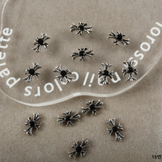 메탈 크롬 십자가 2종 각 10개입 - js, 1개, 15번(10개입)