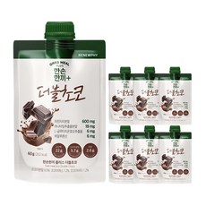 한손한끼 플러스 단백질 쉐이크 저당 고단백 더블초코맛, 7개, 60g